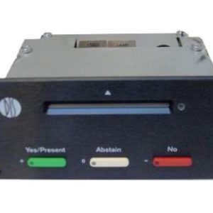 Врезная панель для голосования и регистрации со встроенной электроникой и передней панелью содержащей 3 кнопки голосования с подсветкой