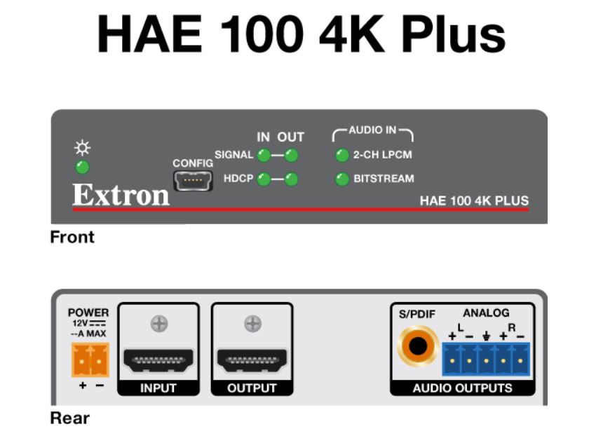 HAE 100 4K Plus Чертеж