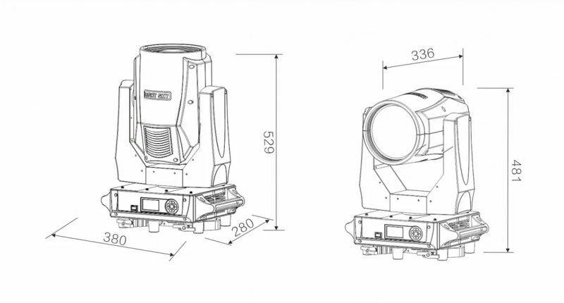 Чертеж и размеры SCOPE BEAM