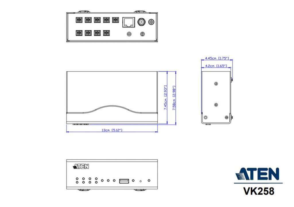 Aten VK258 Чертеж