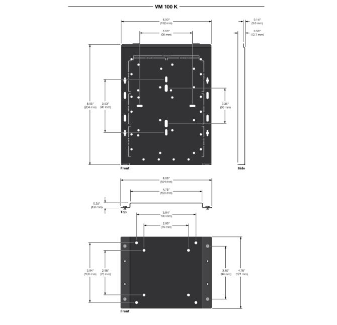 Монтажное крепление VESA VM-100K